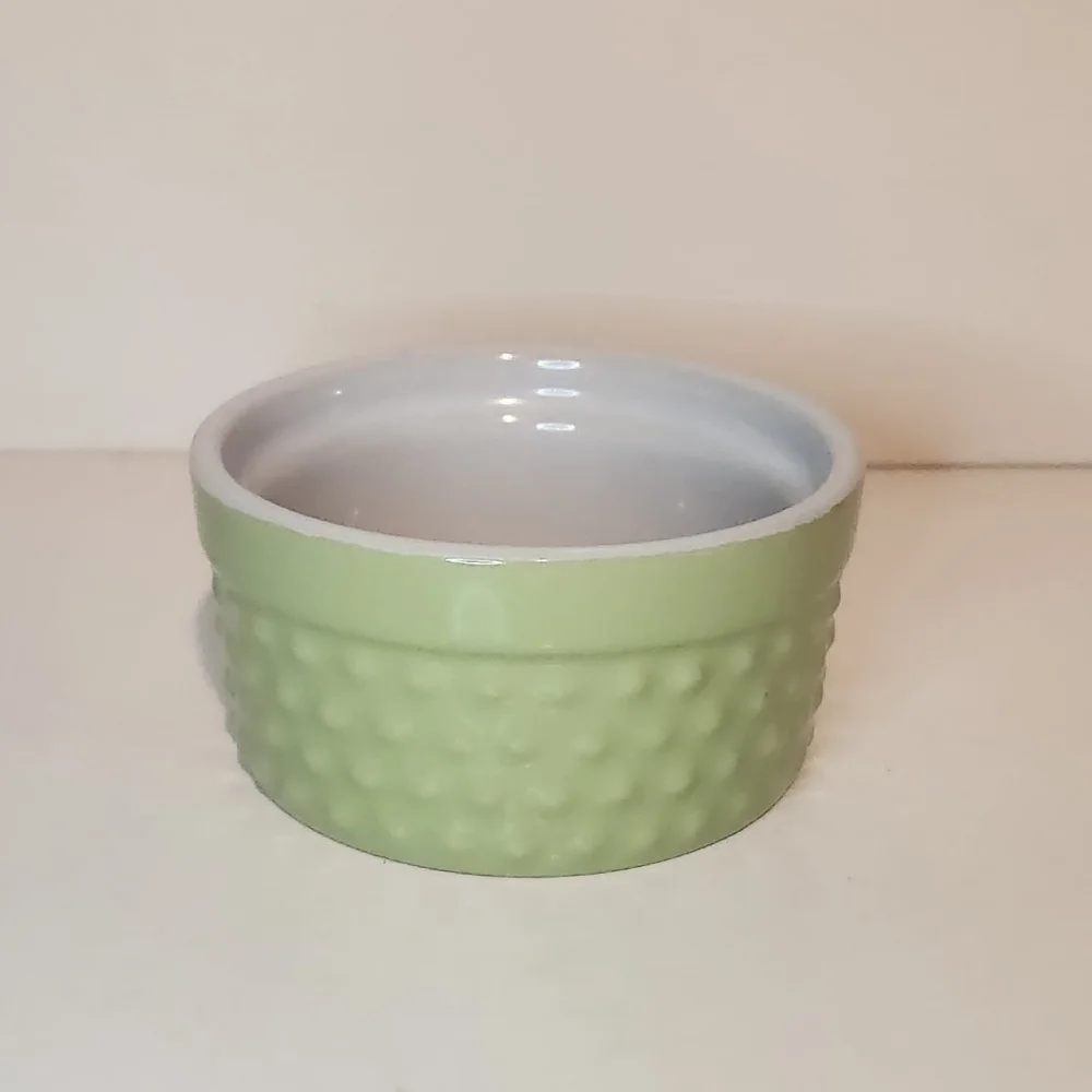 Green Pier 1 Imports Ramekin Dish Baking Soufflé Bowl